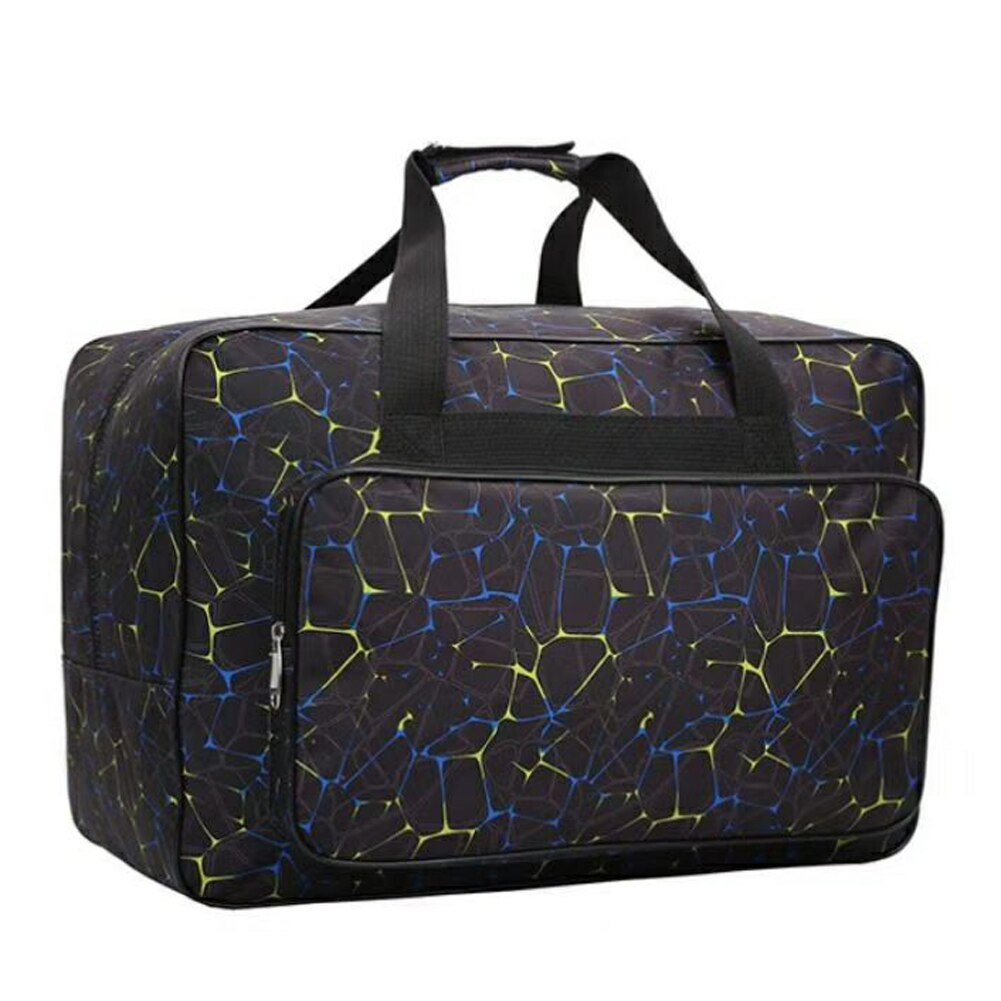 Sac fourre-tout en toile étanche grande capacité, sac de rangement, sacs à main portables de voyage, étui de rangement avec poches et poignée: Black
