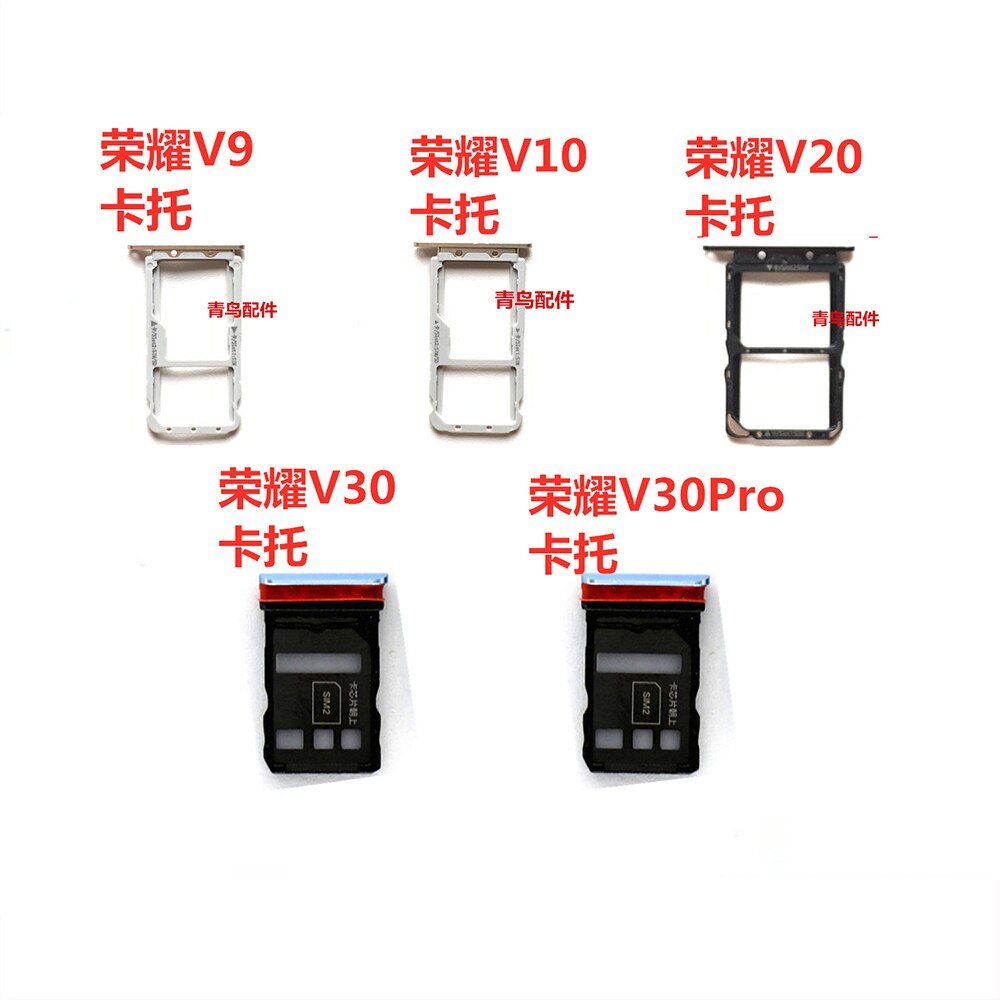 Sd Voor Huawei Honor V10 V20 V30 Slot Houder Dual Sim Kaart Lade Reader Socket