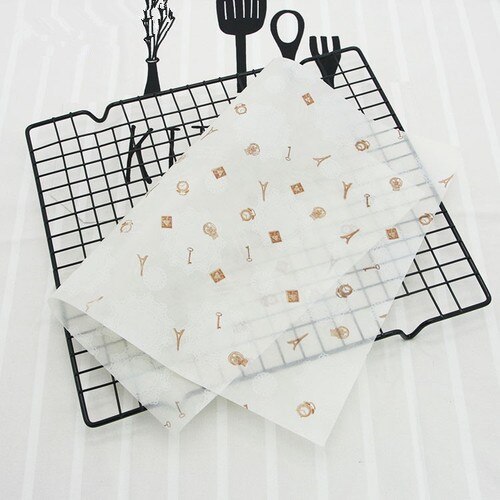100 200 sztuk papier woskowany jednorazowe do jedzenia do pakowania do pieczenia papier do pakowania Sandwich Hamburger opakowanie do pakowania wypieków papier do pakowania: 100 pcs kind 8
