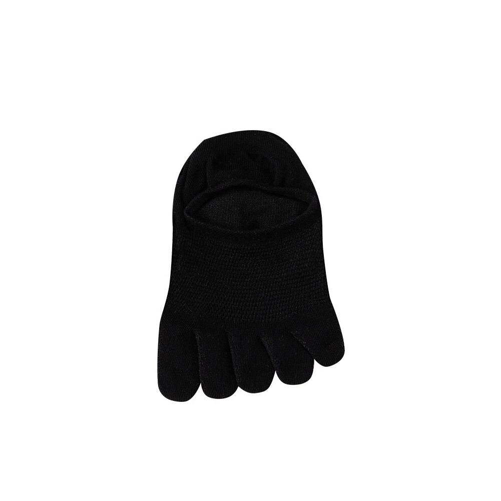 Women Five Toe Socks Slipper Toe Socks Boat Sock Ankle Short Socks Breathable Toe Invisible Socks Thin Toe Sock No Show Socks: black