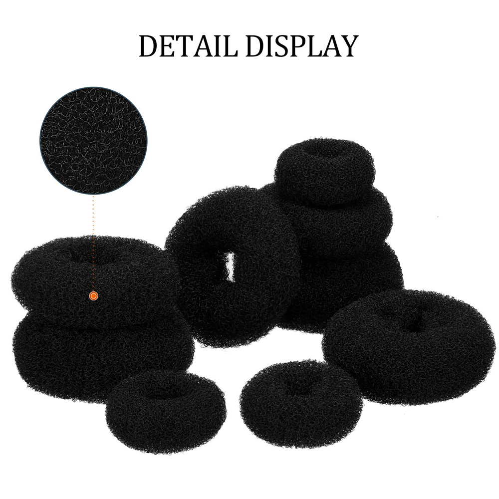 1 unidad de máquina mágica para hacer moños de pelo, moldeador mágico para mujer, diademas de esponja de espuma para Donut, anillo grande fácil, herramientas de estilismo para el cabello, accesorios
