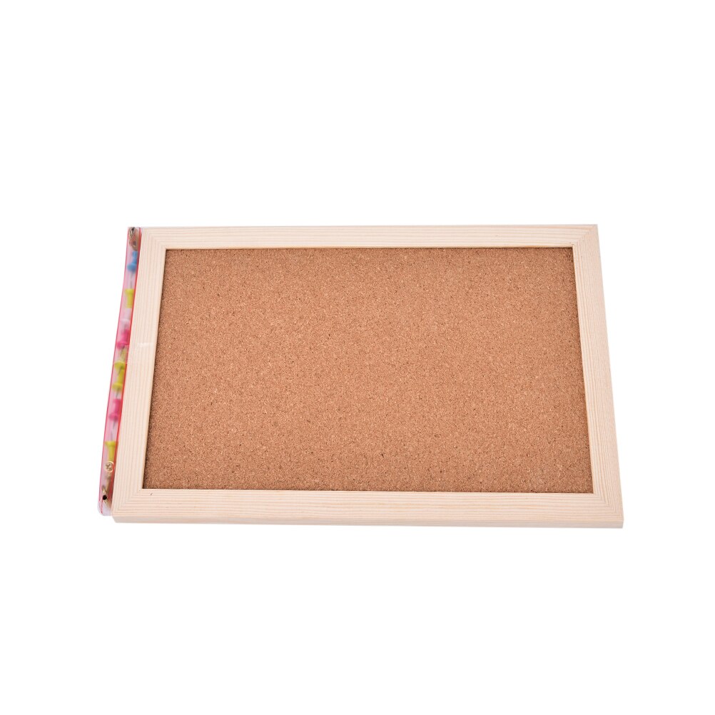 Kontor bord foto kork bord træ indrammet opslagstavle 20*30cm pin boards kork til hjemmet med tilbehør