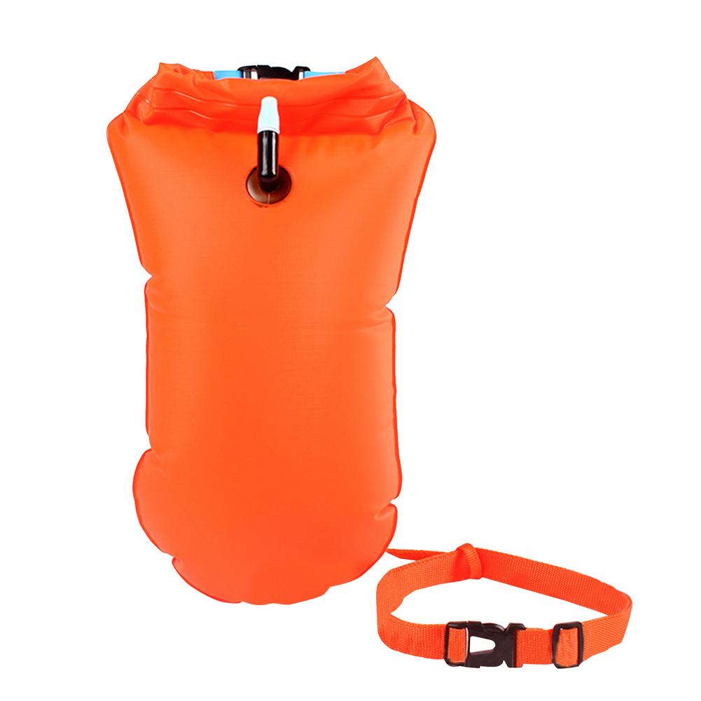 10L Zwemmen Boei Waterdichte Drijvende Opblaasbare Droge Opbergtas Outdoor Duiken Compressie Opslag Waterdichte Tas Voor Rafting Kajak: Orange