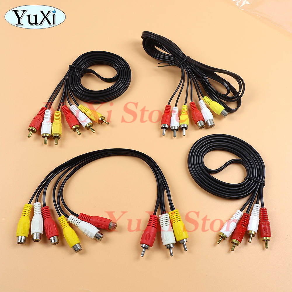 RCA Male naar RCA Female Audio Video Kabel Lijn twin RCA Male Verlengkabel Snoer Draad Lijn voor Versterker Luidspreker DVD TV Etc