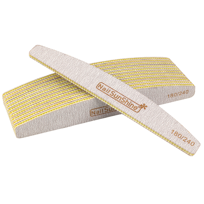 Emery-limas de uñas para manicura, pizarra lavable, 80/100/100/150, color Lima, bloque de doble cara, 240/320 Uds.: 180-240 Grit