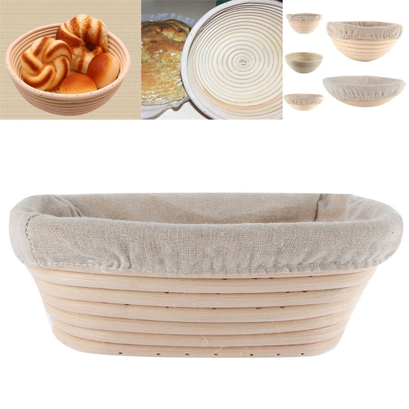 Banneton Bread Pan Bakery Proofing Bread Proofing Basket For Dough Bakery Tools Box Oval Laundry Basket