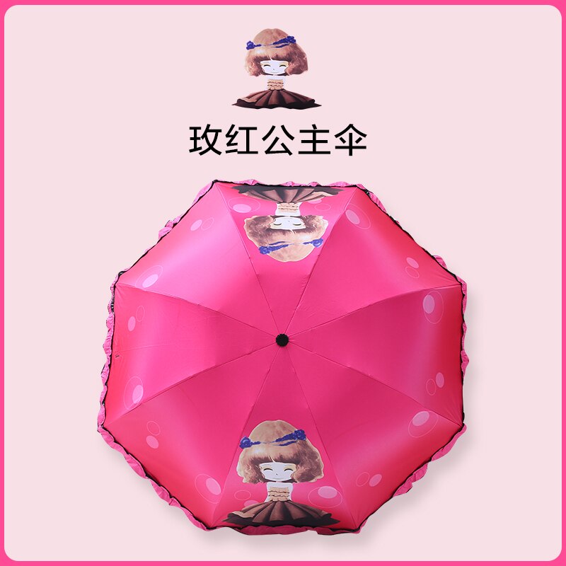 Cartoon Paraplu Kids Meisjes Jongens Kinderen Licht Opvouwbare Paraplu Kleuterschool Ultralight Aluminium Buis Ideeën: style3