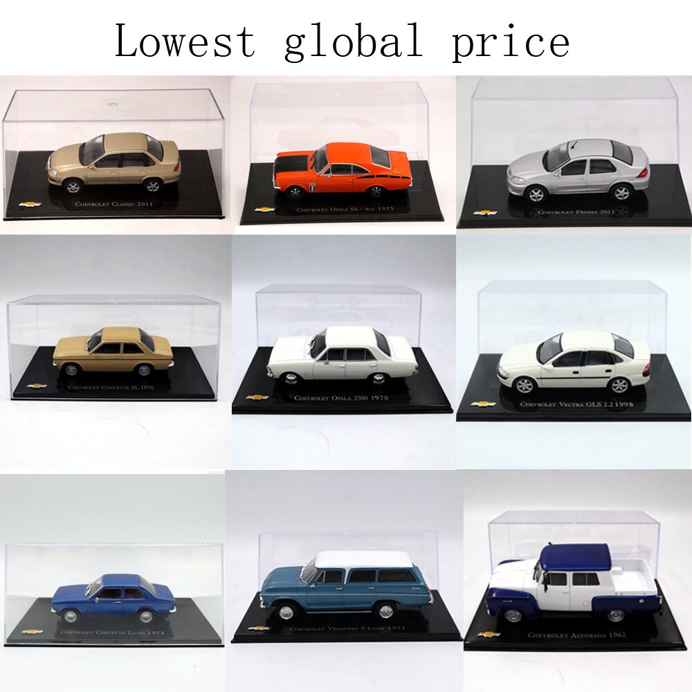 IXO 1:43 Diversi Anni e Stili Chevrolet Chevette Monza/Amazona/Kadett Hatch/opala/Vectra/Celta/Giocattoli Modellini Auto Modelli