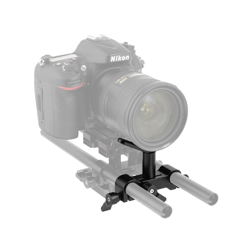 Camvate Verstelbare Y-Type Lens Ondersteuning Met Standaard 15Mm Dual-Rod Klem Voor Dslr Camera Schouder Mount rig 15Mm Supporrt Systeem