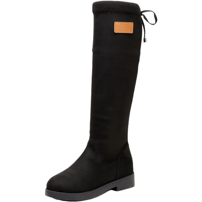 Bottes en caoutchouc pour femmes Sexy cuisse talons hauts Sexy chaussures d'hiver bout rond automne chaussures de luxe concepteur pluie basse