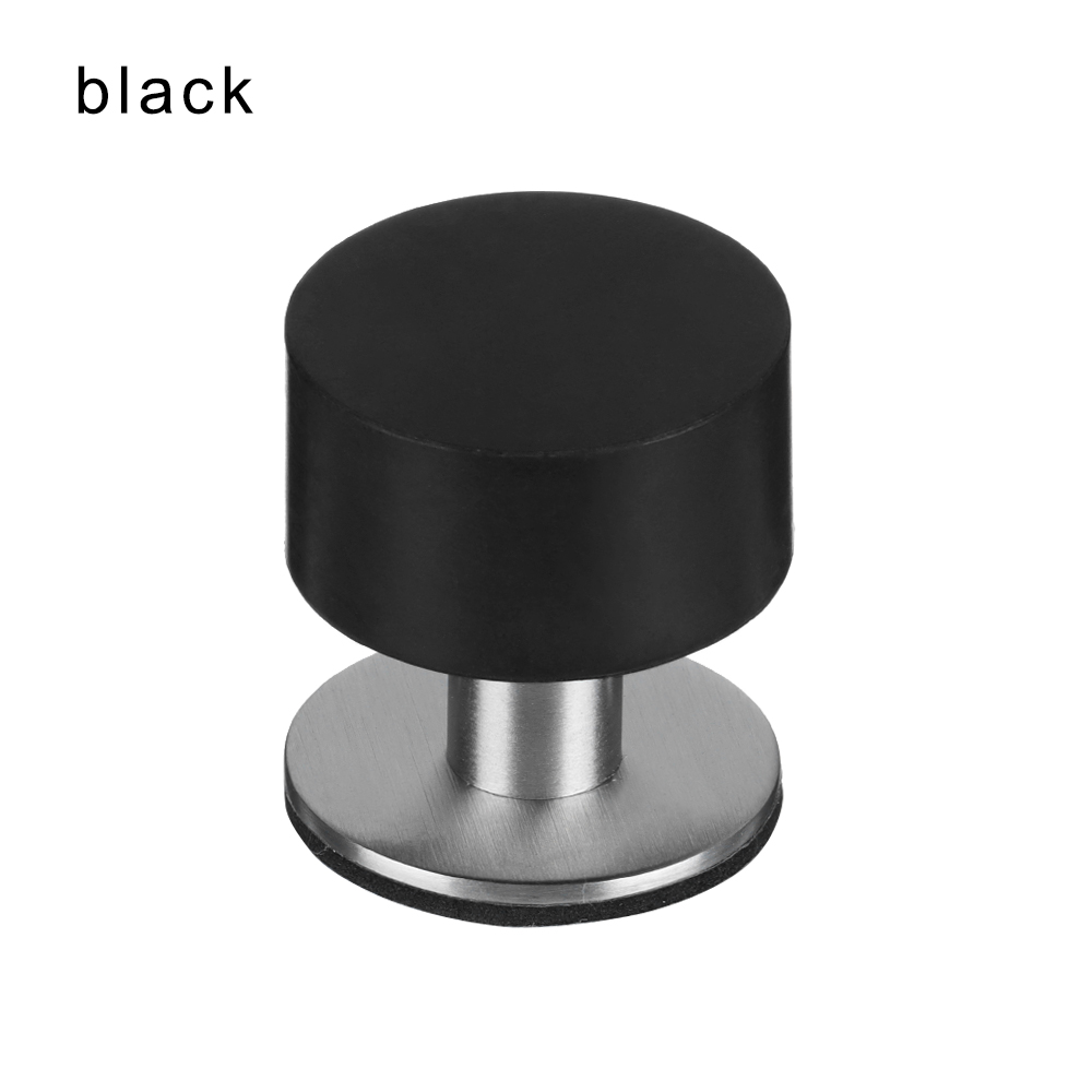 Stainless Steel Rubber Stopper Self Adhesive Door Stopper Practical Non Punch Rubber Floor Protector Door Stop Tool: Bronze