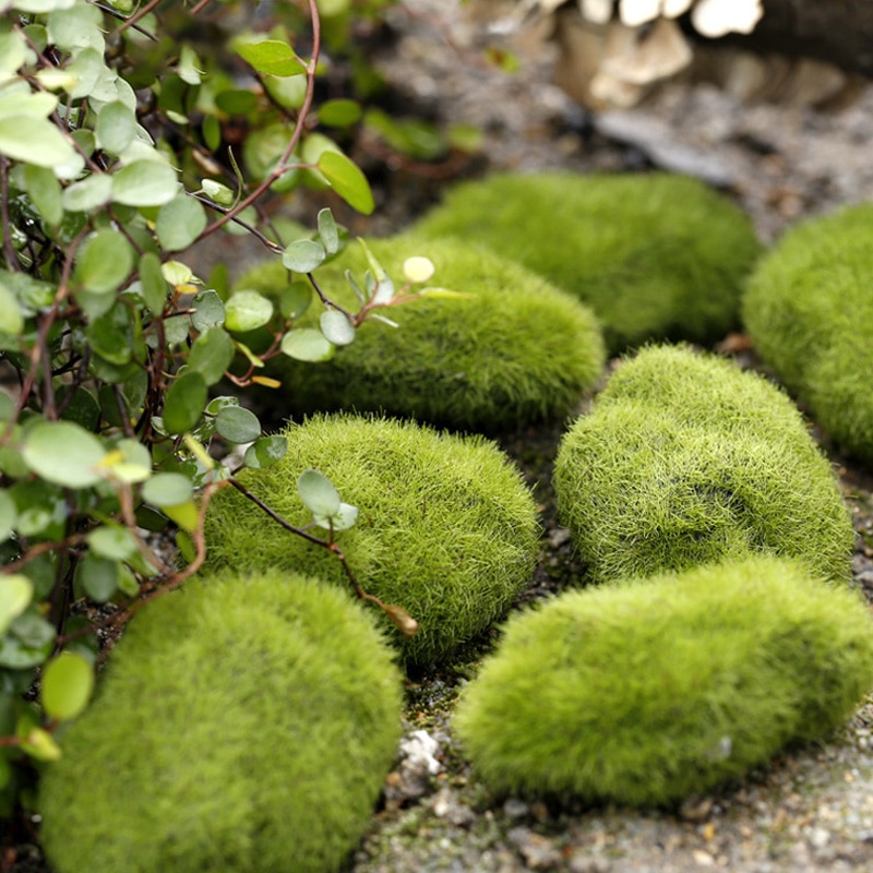 4 størrelse kunstigt skum grønt mos planter dekorationer hjem have græsplæne gulvpynt