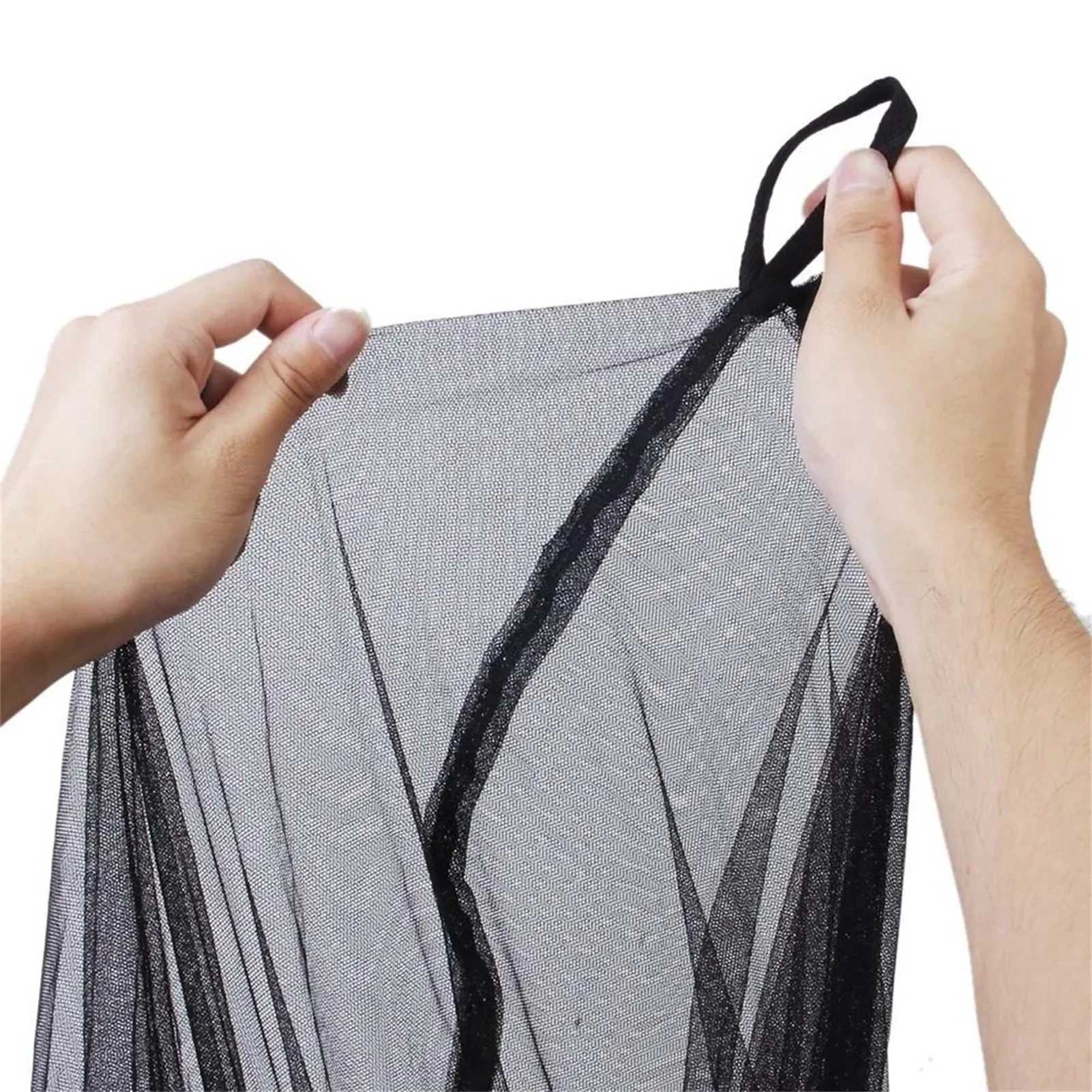 Mosquito Net Cotton Four-Door Sexy Square Canopy - King/Queen Double Bed Size, White Palace Netting Prevent Insect Net