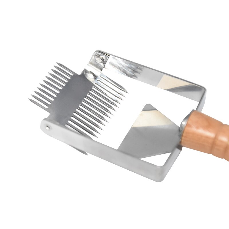Beekeeping Tools Uncapping Scraper Honey cutter Honeycomb Scraper Wooden Handle Uncapping Fork Shovel beehive knife Equipment