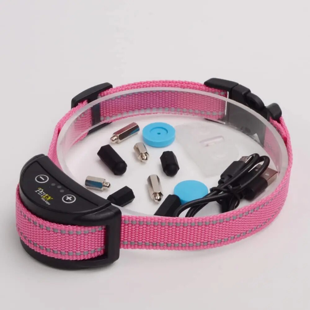 Collar de corteza para perros,Collar antiladridos con 5 niveles ajustables,Collar sin corteza para perros pequeños de 5 a 15 libras,impermeable y recargable