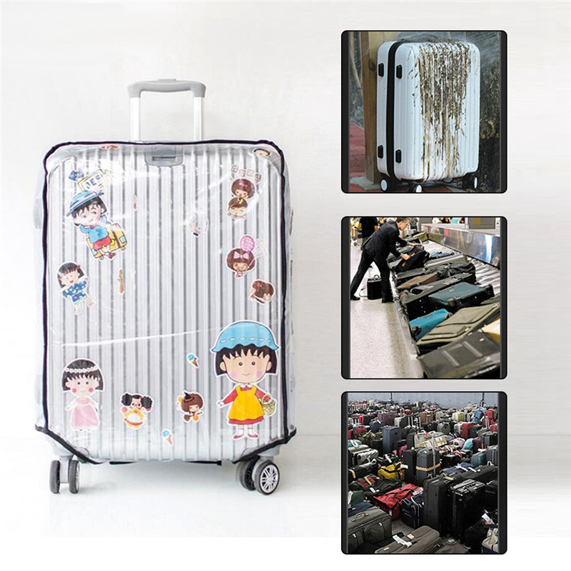 Housse de protection universelle étanche 20 "/22"/24 "/26"/28 "/30" couvercle de valise de protection Transparent pour valise de voyage