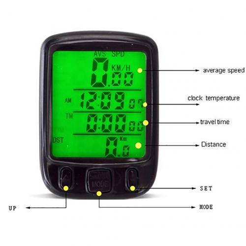 Inbike Waterdichte Fiets Computer Draadloze En Bedrade Mtb Bike Fietsen Kilometerteller Stopwatch Snelheidsmeter: Default Title