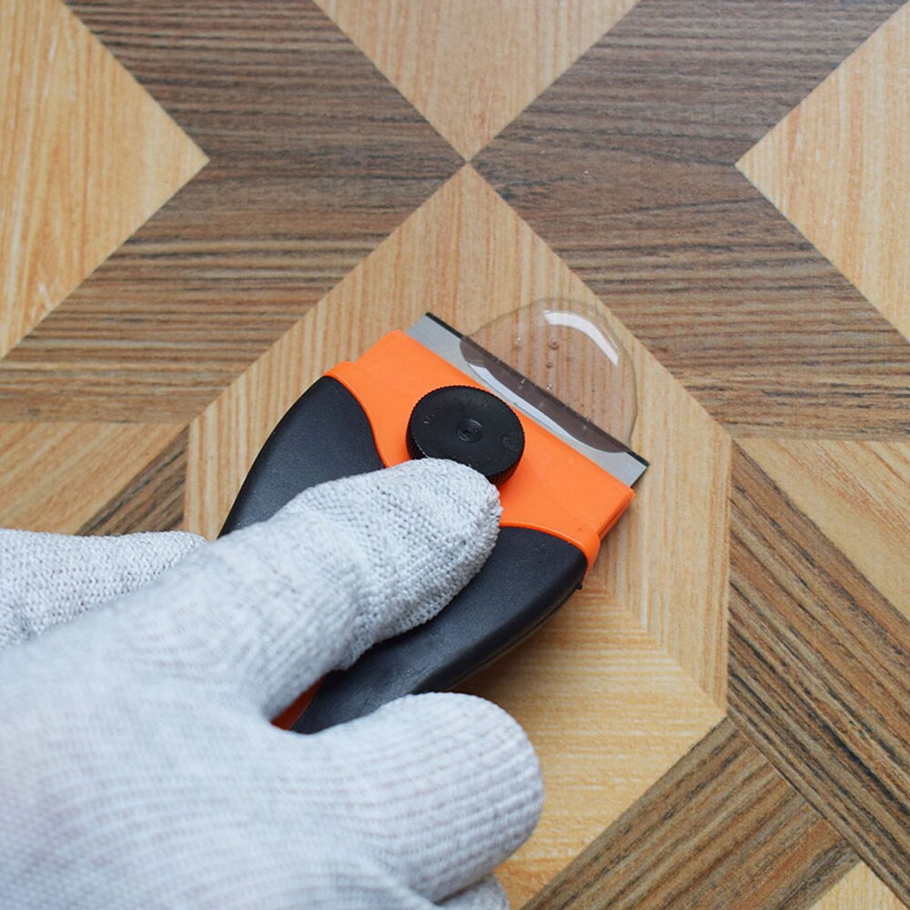 Window Tint Tool Ceramic Glass Oven Paint Razor Scraper Glue Sticker Clean Removing Squeegee 1.5" Blade Plastic handle E12+20M