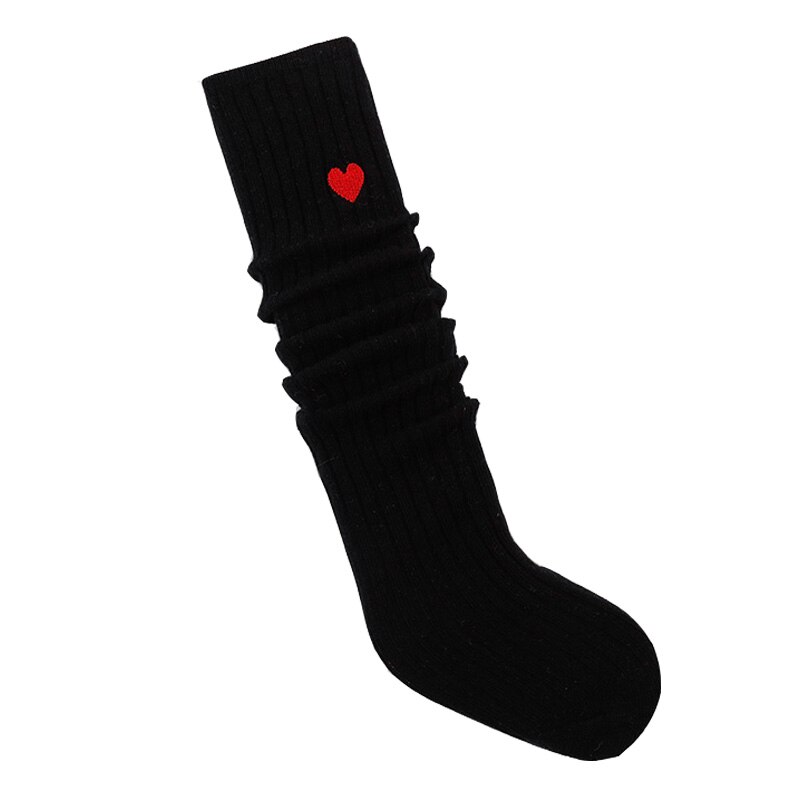 Baby Girls Colorful Kids Socks For Girls Boys Winter Cotton Socks Knee High Children Socks Solid Kids Products Low Price: Black