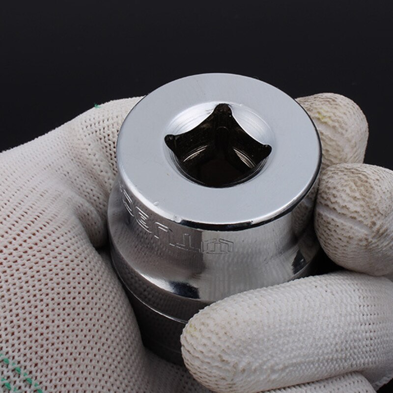 1 Pcs 1/2" Drive 6-point Socket Bit Ratchet Wrench 6pt Square Drive Mirror Socket 6 Angles Hex Sleeve Hand Tool Kit 8-32mm