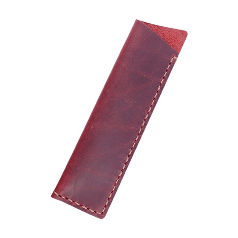 Retro Leather Pen Holder Ballpoint Pen Protective Sleeve Cover Handmade Fountain Pouch For Holding Single Pen For Office: 8