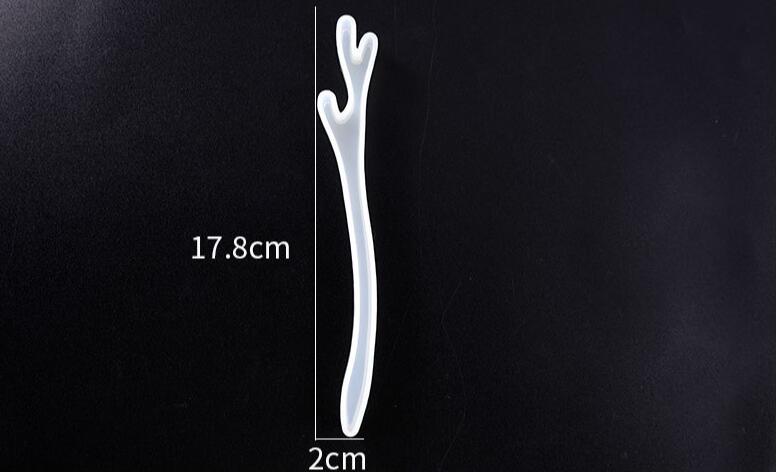 Haarspeld Siliconen Mal Haar Stick Resin Mould Uv Hoofdtooi Haar Pin Epoxy Hars Gieten Mallen Voor Sieraden Haar Clips Tool vinden: 2