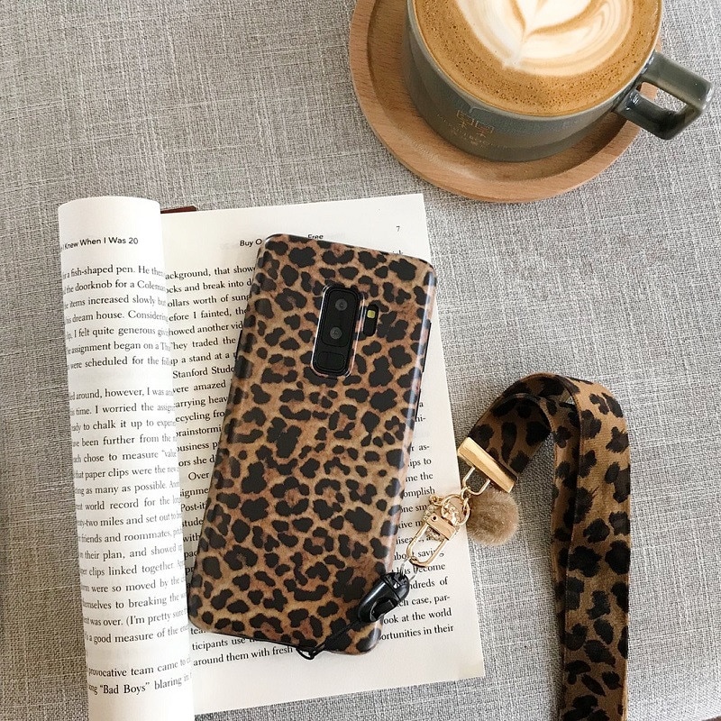 DCHZIUAN Leopard Print Telefon Fall Für Samsung Galaxy Note 10 S8 S10 S9 Plus HINWEIS 8 HINWEIS 9 Fall luxus Abdeckung Mit Lanyard