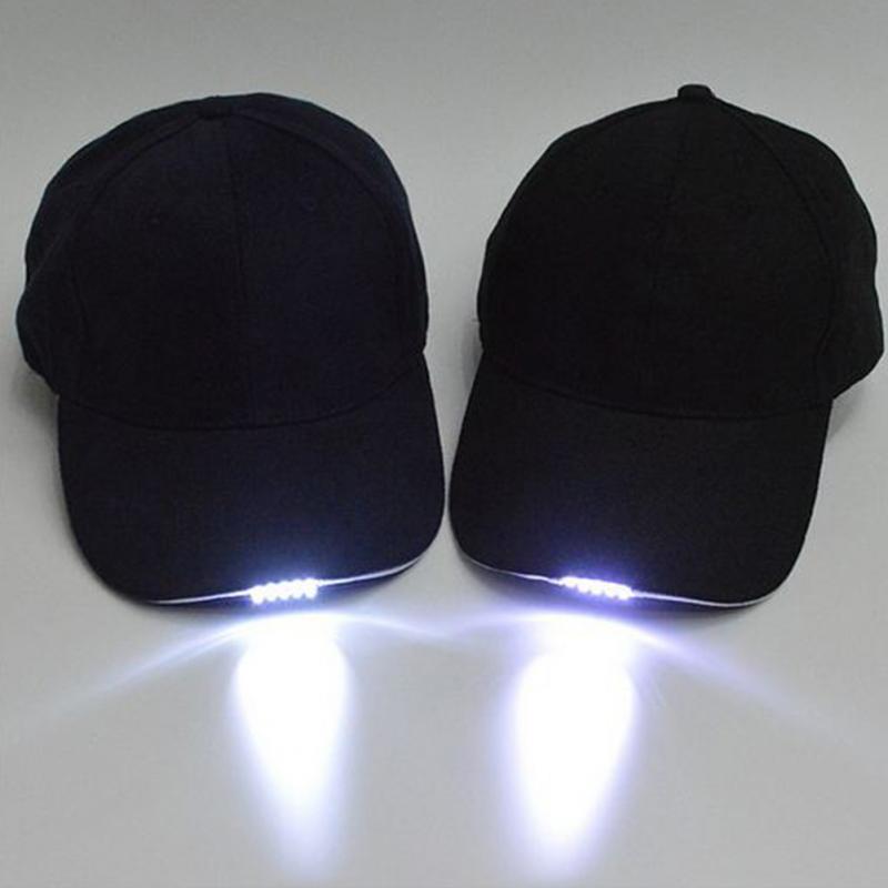 Gorros con luz LED y batería que brillan en la oscuridad, gorros luminosos, gorro de vacaciones Unisex para pesca, ciclismo, Camping #20
