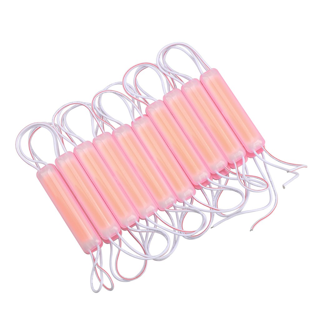 Injection COB LED Module DC12V Waterproof Advertisement LED Modules Colorful Led Backlight Channel Letter Light 20PCS/Lot: Pink