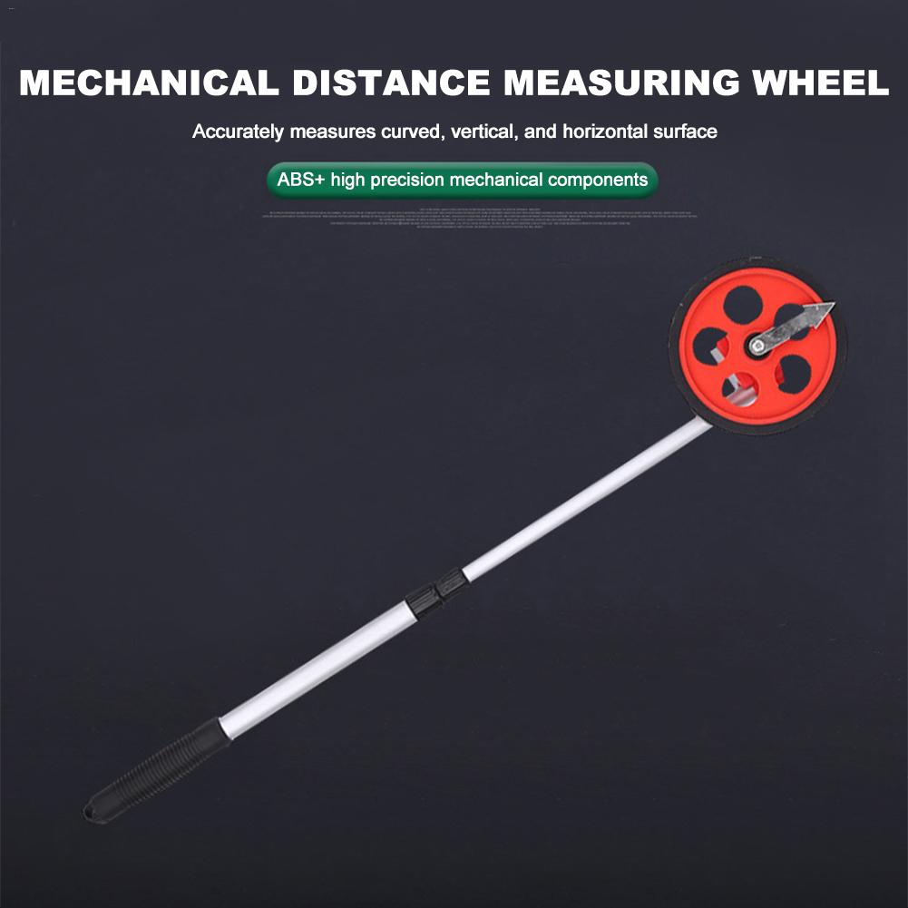Hand-Held Mechanical Distance Measuring Wheel High Precision Tri-Sections 6-digit Counter Walking Measuring Wheel Range Finder