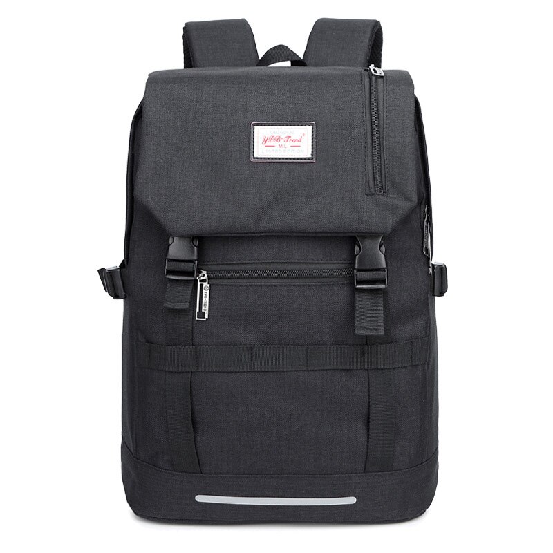 Men&#39;s backpacks Laptop bags Travel student backpacks casual tote nylon Anti-theft backpack for male bag College style: black