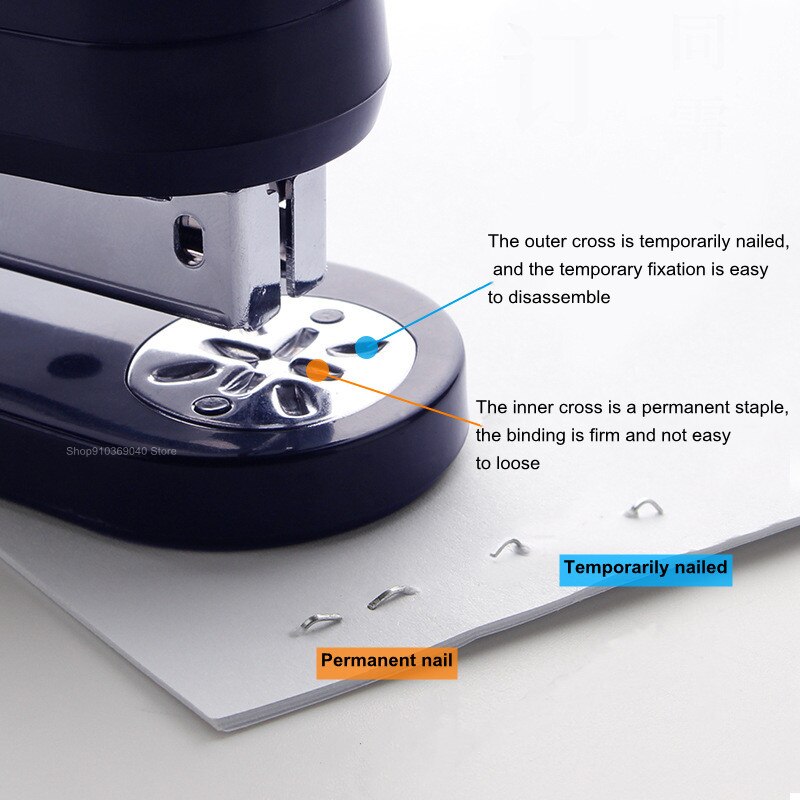 360-degree Rotary Stapler 8-directional Binding 20-page Stapler Center Seam Binding Stapler Stationery Office Binding Supplies