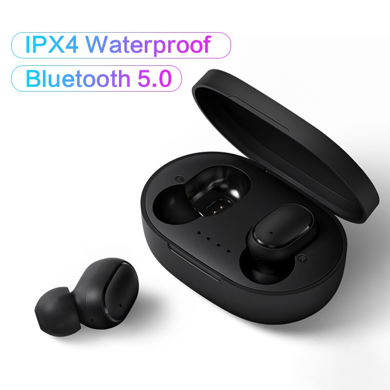 A6S 5.0 Bluetooth Headsets Voor Redmi Air Dots Draadloze Oordopjes TWS Oortelefoon Noise Cancelling Microfoon voor Xiaomi iPhone Huawei Samsun