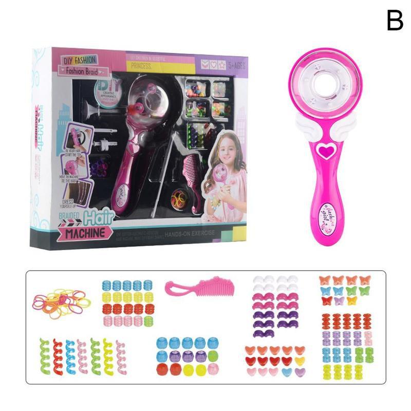Automatic Hair Braider Toy DIY Stylish Braiding Hairstyle Tool Twist Braider Machine Hair braid Weave Roller Toys For Girl: B