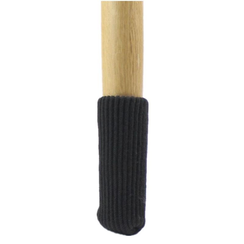 16/8/4 pièces meubles roulettes tasses couvre protecteur chaussettes tampons Polyester Table chaise jambes pieds couverture noir blanc marron Beige: 4pcs / Black