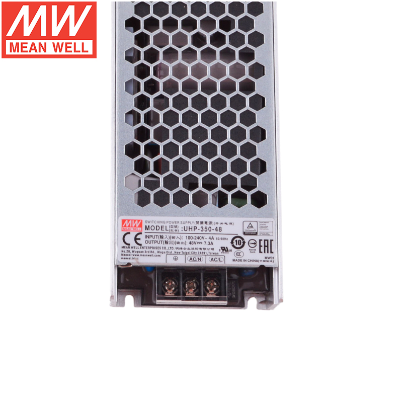 MEAN WELL 350W Slim Type with PFC Switching Power Supply UHP-350-3.3V 4.2V 5V 12V 15V 24V 36V 48V 55V