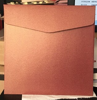 50pcs- Pearl Paper Square Envelope 14x14cm Wedding Invitation Envelopes Handkerchief Special Invitation: Burgundy