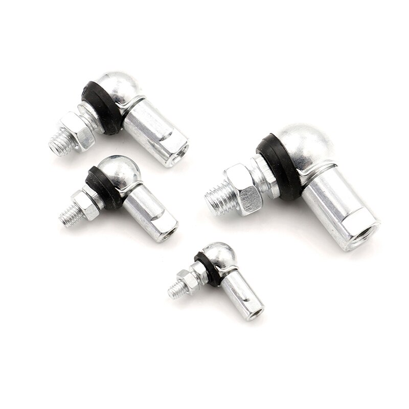 4 Stück CS10 M6 L‑Form Kugelgelenke – Gelenkköpfe Aus Stahl, Mit Staubschutz, Für Gasdruckfedern, Möbel Und Industrie – Winkelgelenk M6