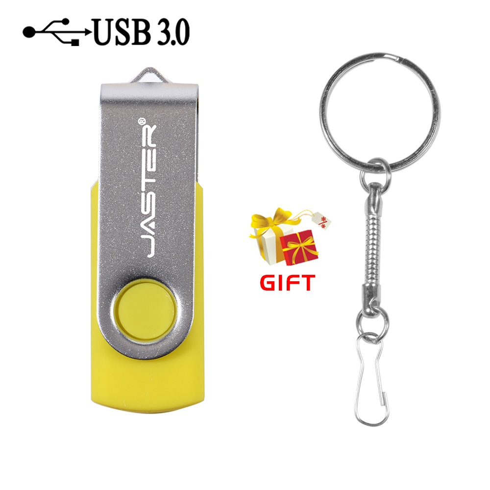 Roterbar farverig usb 3.0 -stik lilla 128gb pen drive rød 32gb nøglering sort memory stick business blå: Gul / 8gb