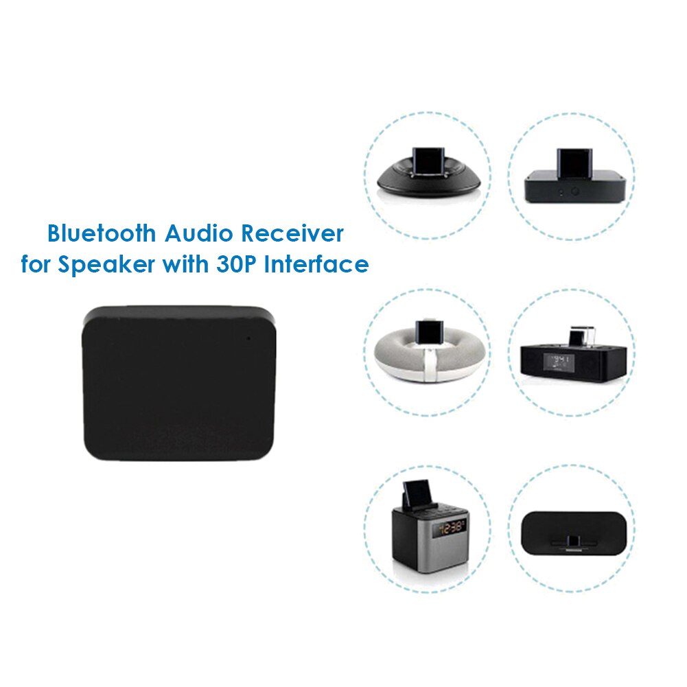 BT4877 30-Pin Bluetooth 5.0 A2DP Wireless Stereo Audio Receiver Adapter Dongle For Bose SoundDock II/10/Portable Speaker