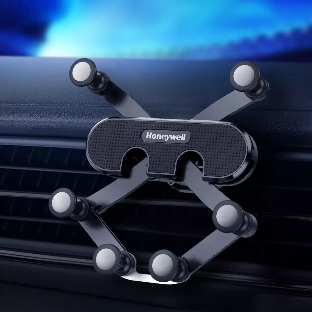 Honeywell air outlet gravity car phone holder, automatically tensioned, full protection from six-point support, suitable for 4,7-6,7 in