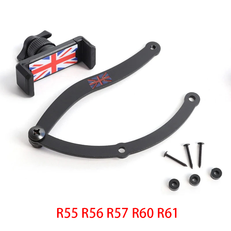 Support de téléphone pour voiture, support de téléphone pour MINI Cooper R50, R52, R55, R56, R57, R60, F54, F55, F56, F57, F60, , mobile, GPS, rapide, ket réinitialisation, accessoires: Or