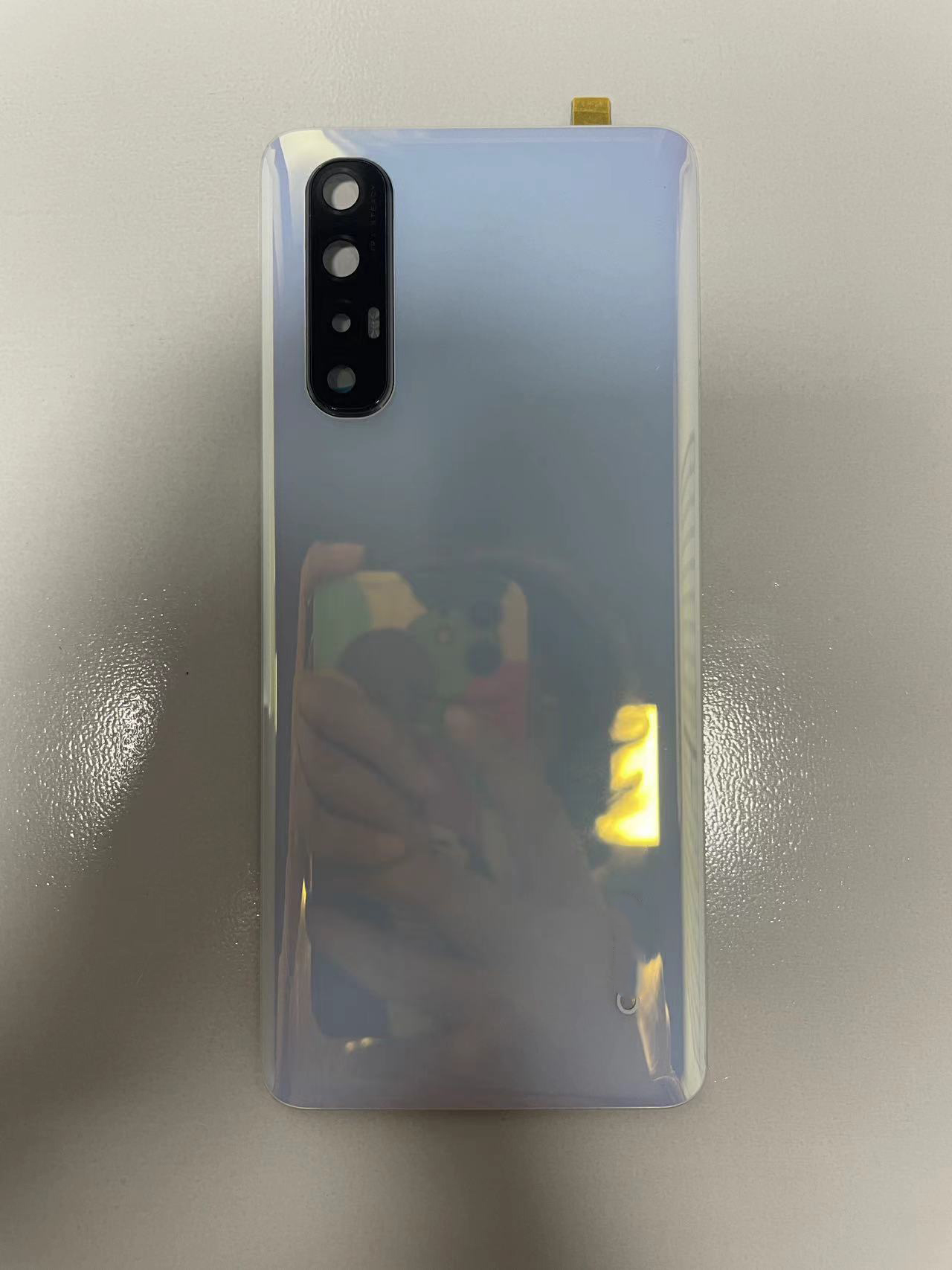 Original Für Oppo Reno3 Pro 5G Zurück Batterie Abdeckung Hinten Tür Gehäuse fall Für OPPO Reno 3Pro PCRM00 PCRT00 CPH2009 Batterie Abdeckung: Blau