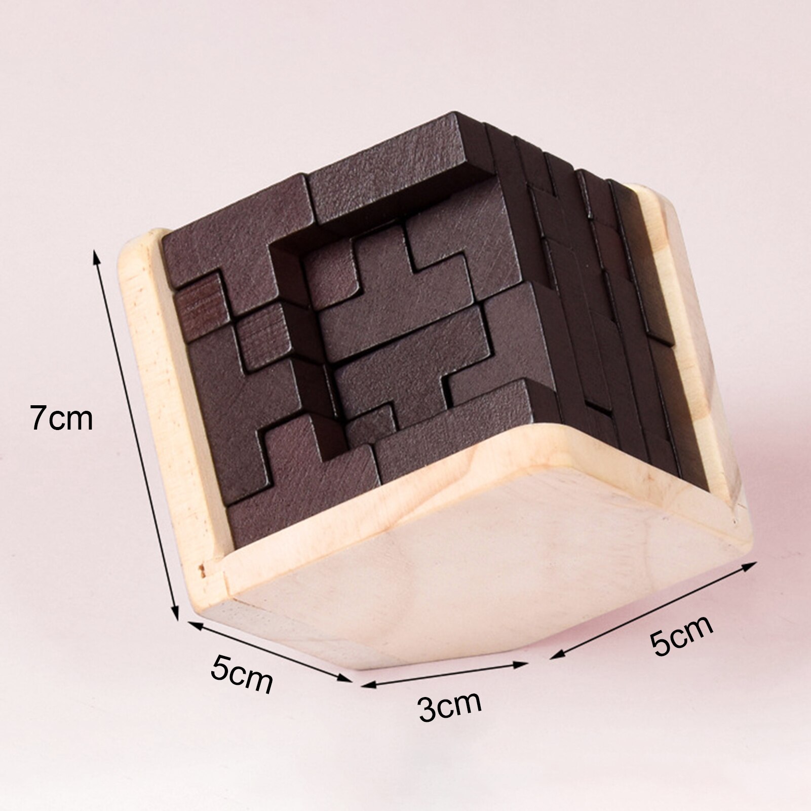 54 stuks houten t-vormige puzzels, 3d , denkspel, luban lock, educatief speelgoed