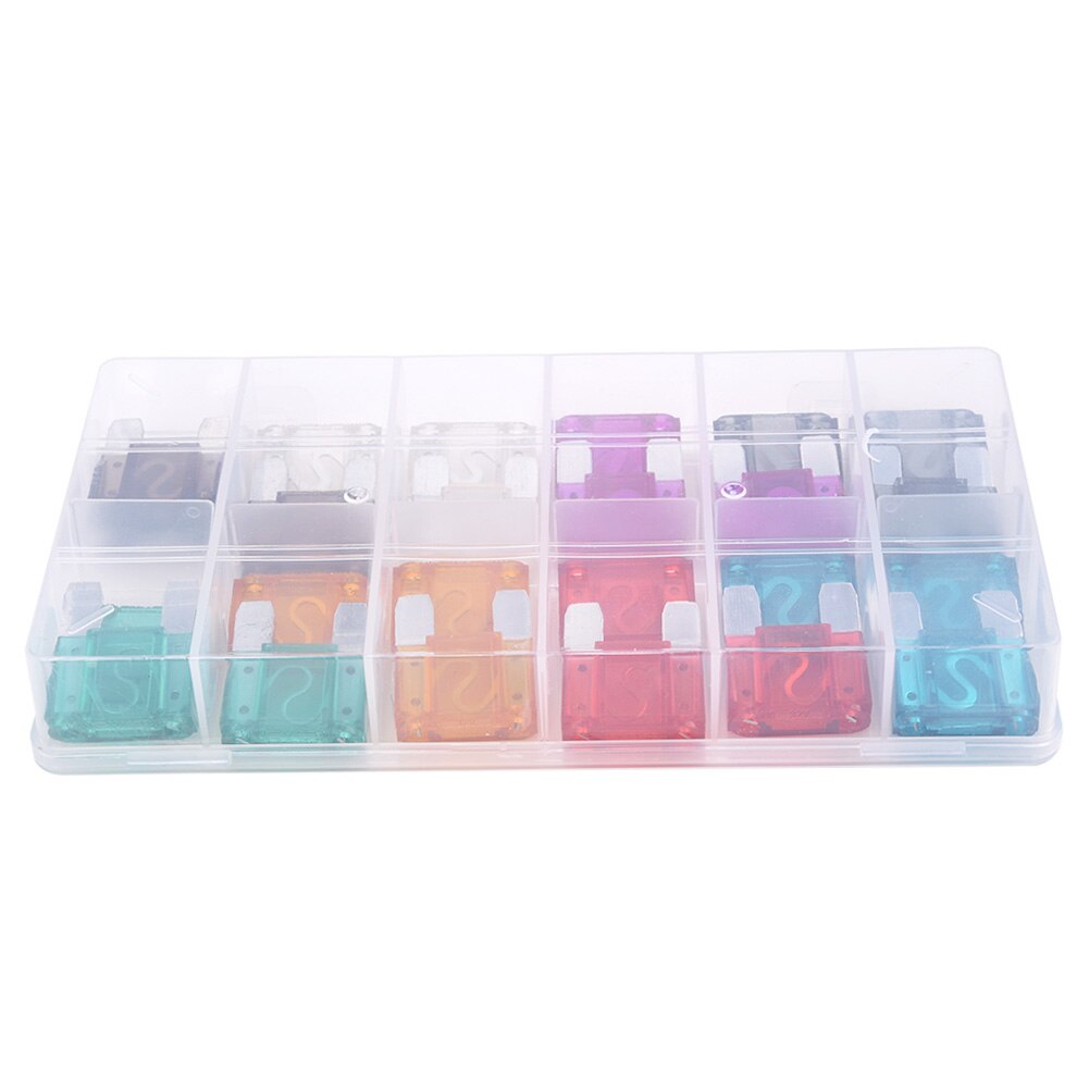 Impact-resistant Car Fuse Replacement Parts 10V-32V 24PCS Amp Assortment