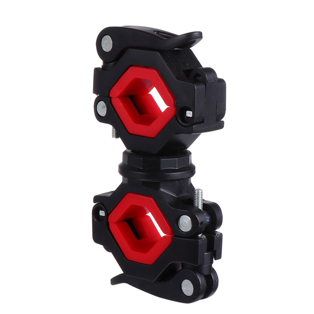 1 Set Bike Flashlight Holder Light Bracket Bike Front Lamp Holder: Red
