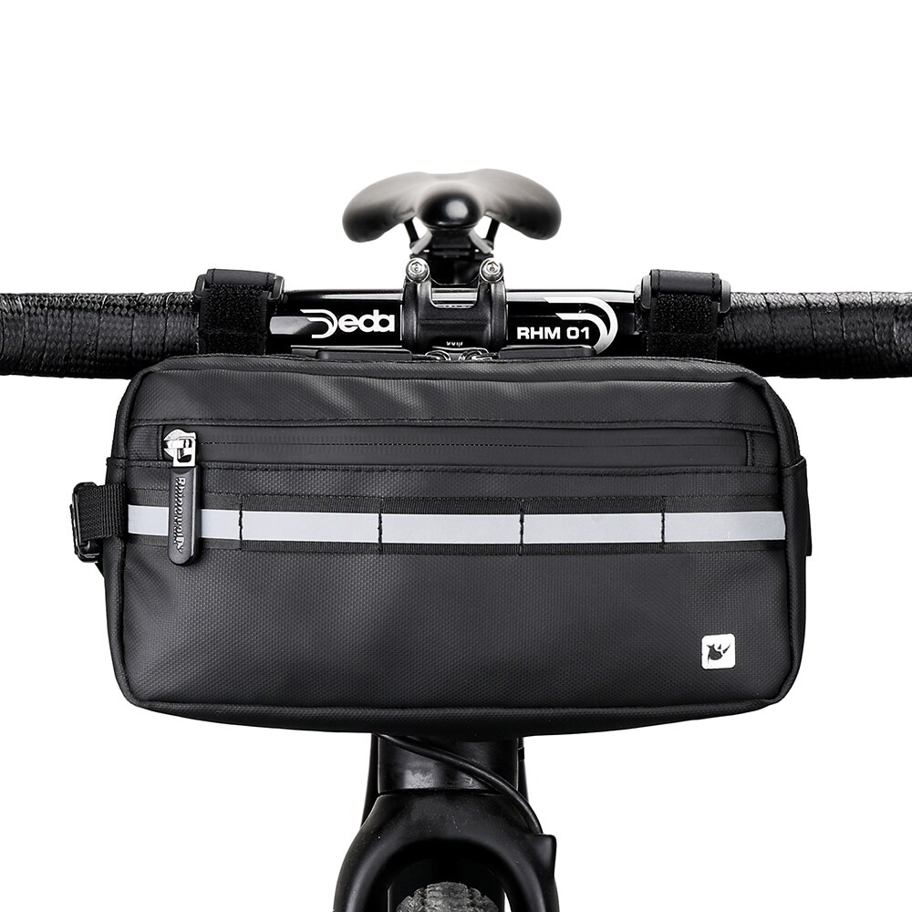 Rhinowalk Fiets Stuurtas Waterdichte Fiets Driehoek Tas Fiets Frame Pouch Mountainbike Fietstas Schoudertas Taille Verpakking: Black