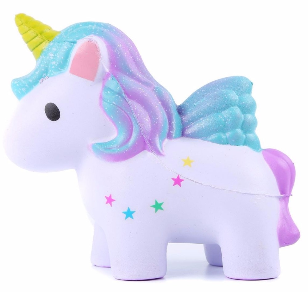 12.5cm tegneserie mini squishy farverig hest langsomt stigende indretning blødt legetøj til: Default Title