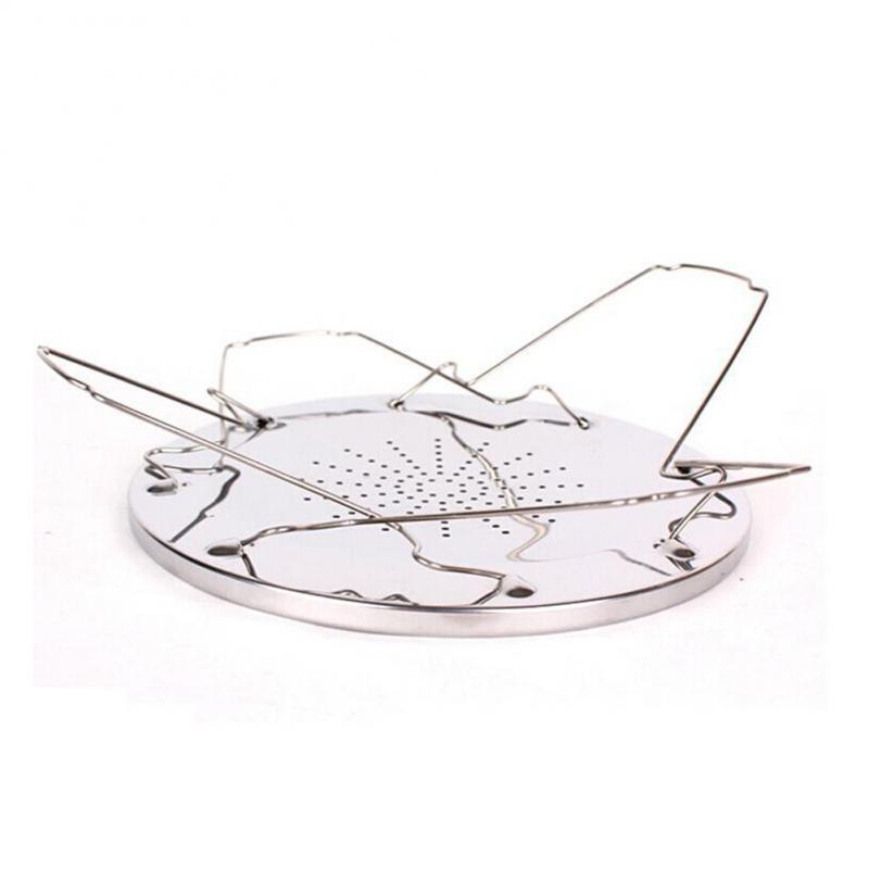 Toaster Rack Portable Outdoor Camping Stainless Steel Toast Bracket For Gas Hob Cooker Grill Tool Folding BBQ Tray Plate