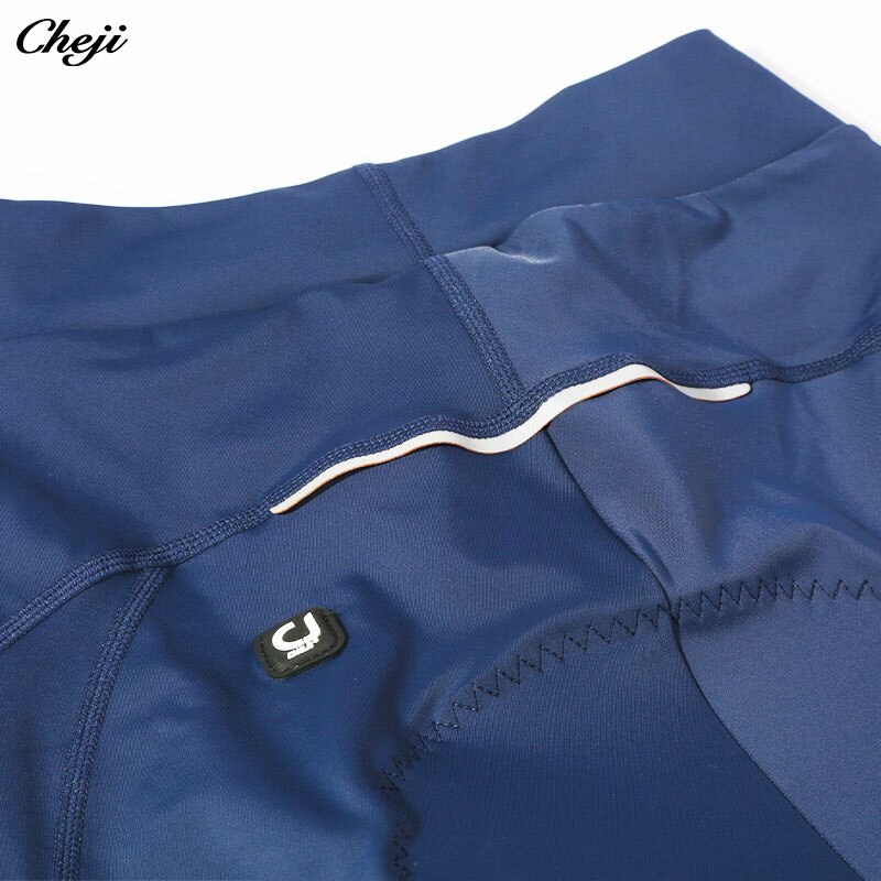 Cheji Cycling Pants Women - Lycra - Zipper Fly - Full Length - Cycling Apparel